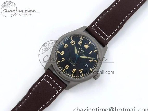 MIROTIME 0515 Pilot Mark XVIII Titanium BLSF 1:1 Best Edition Black Dial on Brown Leather Strap MIYOTA Popular 7020